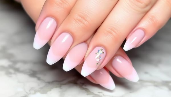 almond french tip