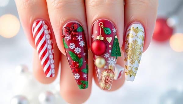 christmas nail art